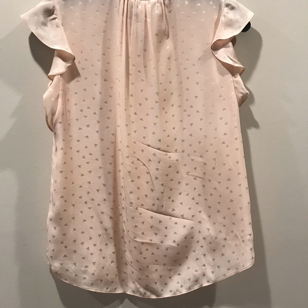 Rebecca Taylor Heart Jacquard Silk Top - Picture 5 of 5
